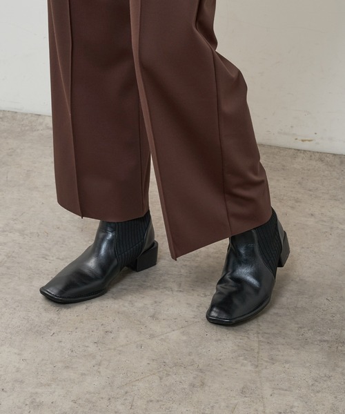 natural couture（ナチュラルクチュール）の「長さ変えれるきれいめカットパンツ（その他パンツ・レディース・ブラック/ベージュ/グリーン/ブラウン・FREE）」の11枚目の写真