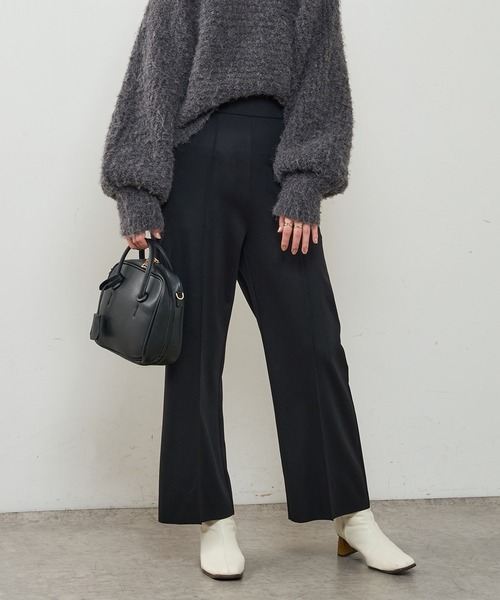 natural couture（ナチュラルクチュール）の「長さ変えれるきれいめカットパンツ（その他パンツ・レディース・ブラック/ベージュ/グリーン/ブラウン・FREE）」の5枚目の写真