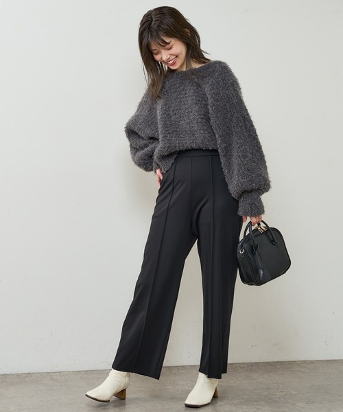 natural couture（ナチュラルクチュール）の「長さ変えれるきれいめカットパンツ（その他パンツ・レディース・ブラック/ベージュ/グリーン/ブラウン・FREE）」の15枚目の写真