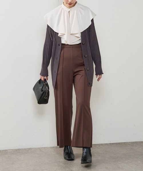 natural couture（ナチュラルクチュール）の「長さ変えれるきれいめカットパンツ（その他パンツ・レディース・ブラック/ベージュ/グリーン/ブラウン・FREE）」の22枚目の写真