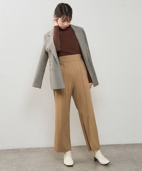 natural couture（ナチュラルクチュール）の「長さ変えれるきれいめカットパンツ（その他パンツ・レディース・ブラック/ベージュ/グリーン/ブラウン・FREE）」の12枚目の写真