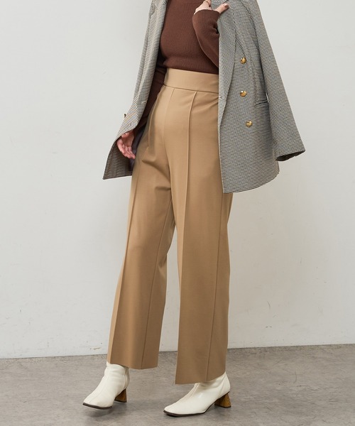 natural couture（ナチュラルクチュール）の「長さ変えれるきれいめカットパンツ（その他パンツ・レディース・ブラック/ベージュ/グリーン/ブラウン・FREE）」の6枚目の写真