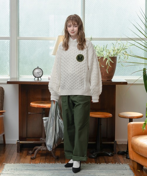 MUHET（ミュエータ）の「ミリタリーベイカーパンツ（カーゴパンツ・レディース・ブラック/カーキ・SMALL/MEDIUM/LARGE）」の21枚目の写真