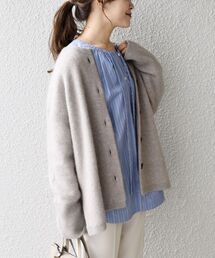 〈手洗い可能〉へアリークルーネックカーディガン◆