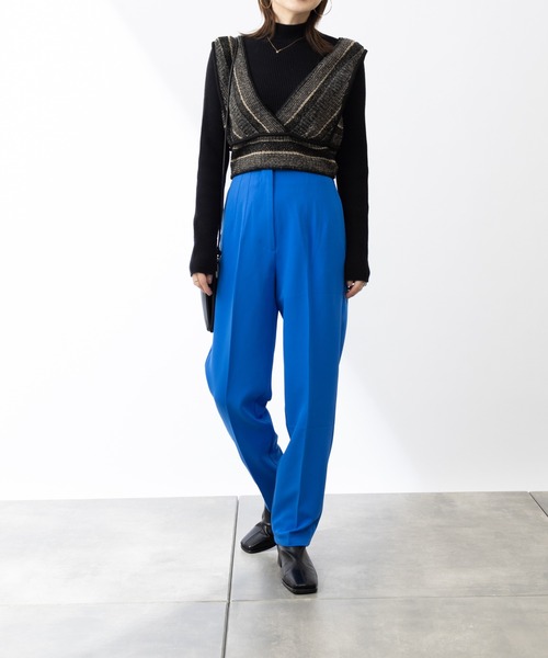 COLONY 2139（コロニートゥーワンスリーナイン）の「ストレッチイージーケアパンツ(テーパード2)（その他パンツ・レディース・ブラック/ブルー/グリーン/モカ・SMALL/MEDIUM/LARGE）」の22枚目の写真