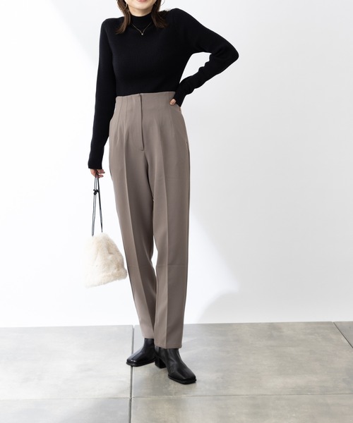 COLONY 2139（コロニートゥーワンスリーナイン）の「ストレッチイージーケアパンツ(テーパード2)（その他パンツ・レディース・ブラック/ブルー/グリーン/モカ・SMALL/MEDIUM/LARGE）」の6枚目の写真