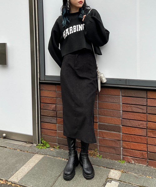RASVOA(ラスボア)の「ベルト付きスリットタイトスカート(スカート・レディース・ブラック・FREE)」の18枚目の写真