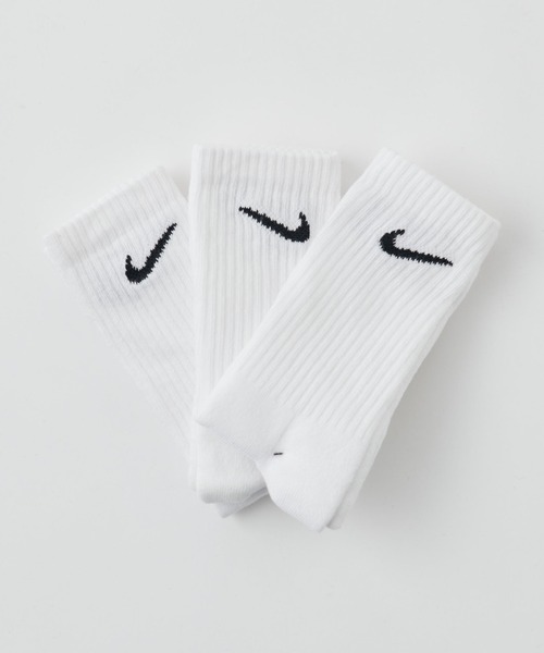 NIKE(ナイキ)の「NIKE/ナイキ 3Pエブリデイクッションクルーソックス(ソックス/靴下・レディース・ホワイト/ブラック・23/21)」の3枚目の写真