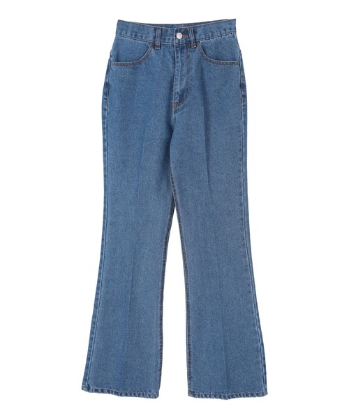 titivate(ティティベイト)の「センタープレスブーツカットデニムパンツ(デニムパンツ・レディース・ライトブルー/ブルー/ブラック/インディゴブルー・S/M/L)」の21枚目の写真