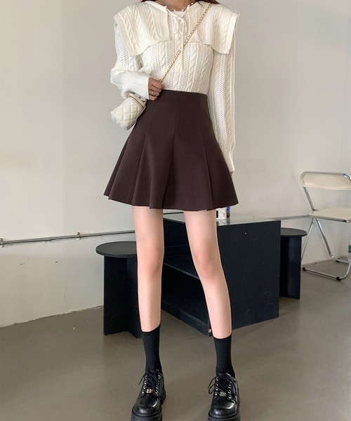 MAISON HAUSSMANN メゾンオスマン　プリーツスカート MAISON MIHARA YASUHIRO(メゾンミハラヤスヒロ)】ブリーチング