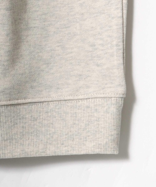 Lazar(ラザル)の「Life Style ワンポイント刺繍 ビッグシルエット スウェット トレーナー(スウェット・メンズ・サックスブルー/グリーン/オートミール/グレイッシュベージュ/ベージュ系その他/スミクロ・M/L)」の13枚目の写真