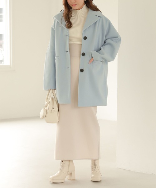 Heather(ヘザー)の「WOOLLYTECHミドルジャケットコート 259767(その他アウター・レディース・チャコールグレー/ブルー/ブラウン・FREE)」の20枚目の写真