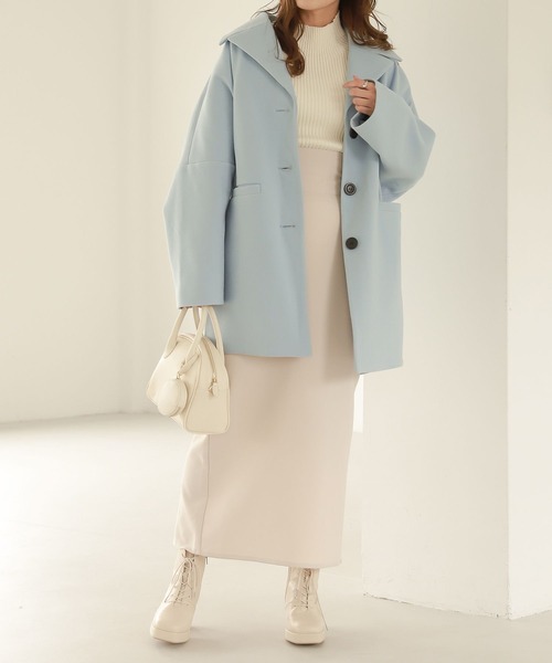 Heather(ヘザー)の「WOOLLYTECHミドルジャケットコート 259767(その他アウター・レディース・チャコールグレー/ブルー/ブラウン・FREE)」の21枚目の写真