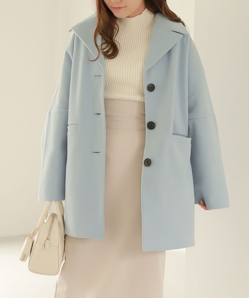 Heather(ヘザー)の「WOOLLYTECHミドルジャケットコート 259767(その他アウター・レディース・チャコールグレー/ブルー/ブラウン・FREE)」の22枚目の写真