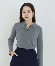 エンブレム付き ポロニット TINA：JOJUN