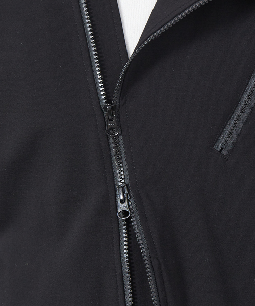 ABAHOUSE（アバハウス）の「ジャージー セミダブル ライダース ブルゾン（ライダースジャケット・メンズ・ブラック/カーキ/グレイッシュブルー・44/46/48）」の13枚目の写真