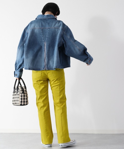 cepo（セポ）の「バックスリットショートデニムジャケット（デニムジャケット・レディース・ブルー系2/ブルー系3・M）」の16枚目の写真