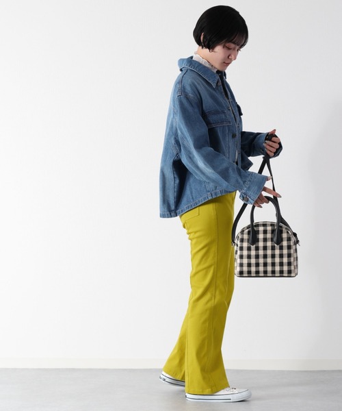 cepo（セポ）の「バックスリットショートデニムジャケット（デニムジャケット・レディース・ブルー系2/ブルー系3・M）」の15枚目の写真