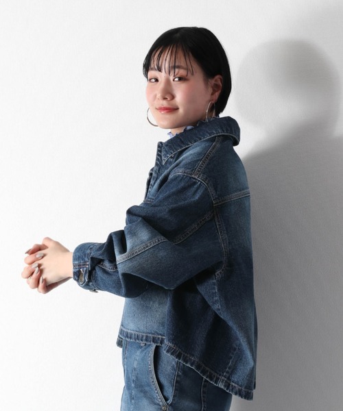 cepo デニムジャケット gジャン デニムケープシャツジャケット