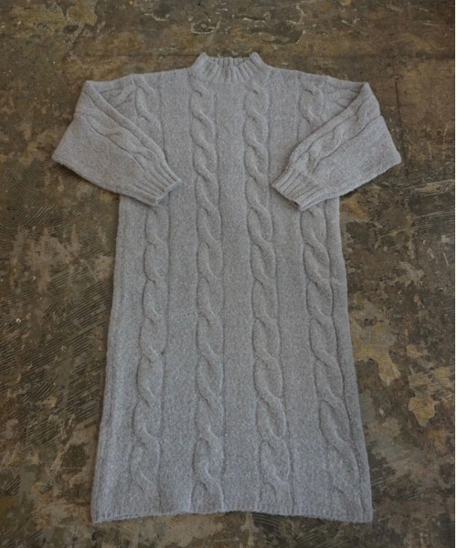 TRUNC（トランクエイティーエイト）の「Cable Knit Long One Piece（ワンピース・レディース・ブラック/その他・FREE）」の14枚目の写真