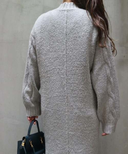 TRUNC（トランクエイティーエイト）の「Cable Knit Long One Piece（ワンピース・レディース・ブラック/その他・FREE）」の17枚目の写真