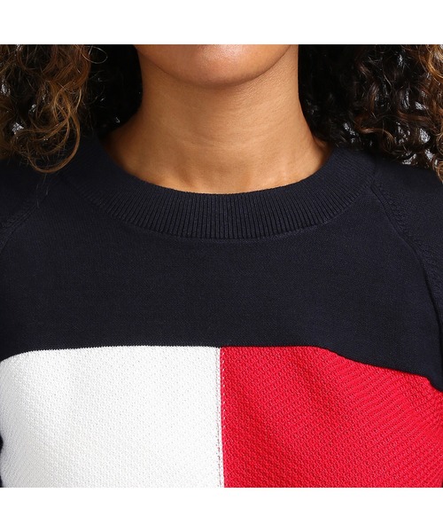 TOMMY HILFIGER(トミーヒルフィガー)の「レギュラーフラッグセーター(ニット/セーター・レディース・ネイビー・SMALL/MEDIUM/X-SMALL)」の3枚目の写真