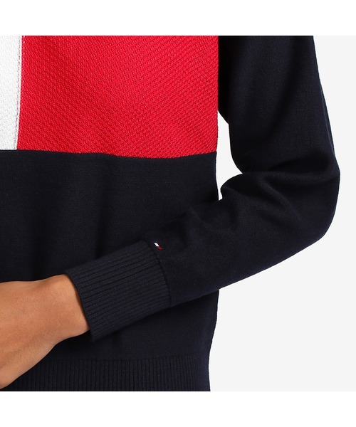 TOMMY HILFIGER(トミーヒルフィガー)の「レギュラーフラッグセーター(ニット/セーター・レディース・ネイビー・SMALL/MEDIUM/X-SMALL)」の5枚目の写真