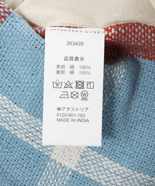 niko and...（ニコアンド）の「オリジナルフリンジチェッククッションカバー（クッション/クッションカバー・レディース・ブラウン/ワイン・0）」の14枚目の写真