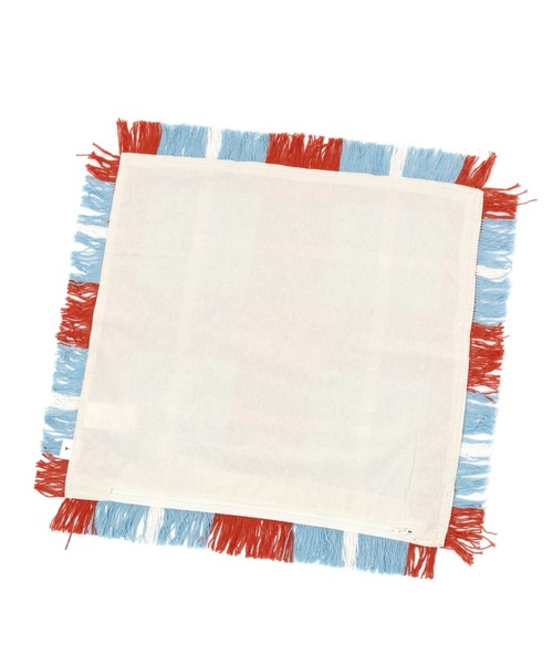 niko and...（ニコアンド）の「オリジナルフリンジチェッククッションカバー（クッション/クッションカバー・レディース・ブラウン/ワイン・0）」の5枚目の写真