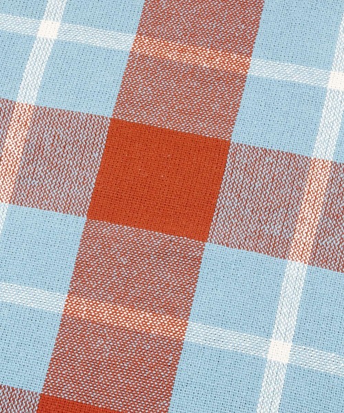 niko and...（ニコアンド）の「オリジナルフリンジチェッククッションカバー（クッション/クッションカバー・レディース・ブラウン/ワイン・0）」の6枚目の写真