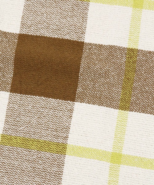 niko and...（ニコアンド）の「オリジナルフリンジチェッククッションカバー（クッション/クッションカバー・レディース・ブラウン/ワイン・0）」の11枚目の写真