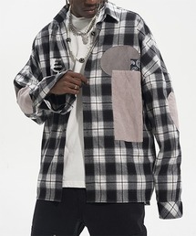 HARSH AND CRUEL | 【Harsh and Cruel】【2022SS】Patchwork Check Shirts HC22SS15(シャツ/ブラウス)