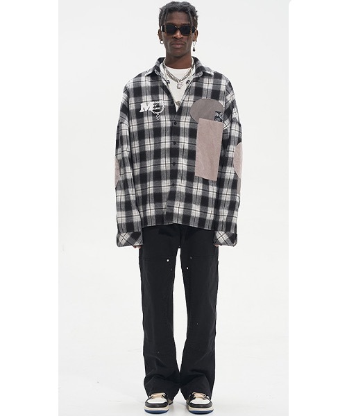 HARSH AND CRUEL（ハーシュアンドクルーエル）の「パッチワーク チェックシャツ HC22SS15【Harsh and Cruel】（シャツ/ブラウス・メンズ・マルチ・M/XL/L/S）」の10枚目の写真