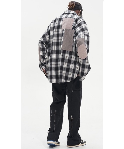 HARSH AND CRUEL（ハーシュアンドクルーエル）の「パッチワーク チェックシャツ HC22SS15【Harsh and Cruel】（シャツ/ブラウス・メンズ・マルチ・M/XL/L/S）」の14枚目の写真