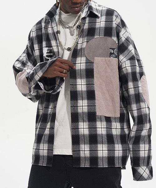 HARSH AND CRUEL（ハーシュアンドクルーエル）の「パッチワーク チェックシャツ HC22SS15【Harsh and Cruel】（シャツ/ブラウス・メンズ・マルチ・M/XL/L/S）」の20枚目の写真