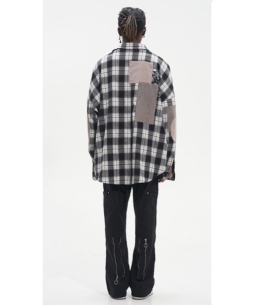 HARSH AND CRUEL（ハーシュアンドクルーエル）の「パッチワーク チェックシャツ HC22SS15【Harsh and Cruel】（シャツ/ブラウス・メンズ・マルチ・M/XL/L/S）」の12枚目の写真