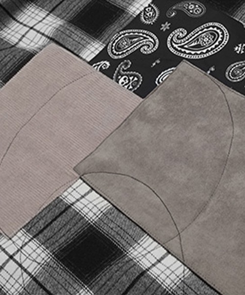 HARSH AND CRUEL（ハーシュアンドクルーエル）の「パッチワーク チェックシャツ HC22SS15【Harsh and Cruel】（シャツ/ブラウス・メンズ・マルチ・M/XL/L/S）」の17枚目の写真