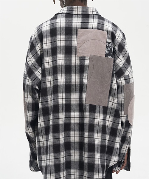 HARSH AND CRUEL（ハーシュアンドクルーエル）の「パッチワーク チェックシャツ HC22SS15【Harsh and Cruel】（シャツ/ブラウス・メンズ・マルチ・M/XL/L/S）」の22枚目の写真