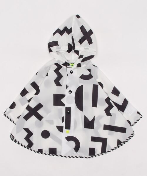 FABHUG (ファブハグ)の「Tsumiki レインポンチョ #つみき(レインコート/ポンチョ・キッズ・オフホワイト/パープル・M/S)」の5枚目の写真