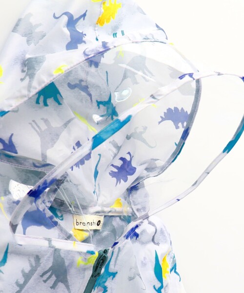 BRANSHES(ブランシェス)の「【撥水】恐竜柄レインコート(レインコート/ポンチョ・キッズ・グレー・L/S/M)」の14枚目の写真