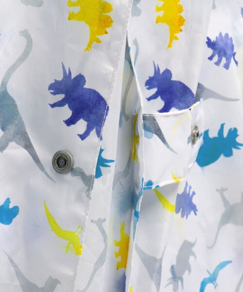 BRANSHES(ブランシェス)の「【撥水】恐竜柄レインコート(レインコート/ポンチョ・キッズ・グレー・L/S/M)」の22枚目の写真