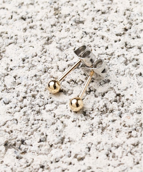 【セール】【Pledge(プレッジ)】K10 ワンポイントピアス（ペア）（ピアス（両耳用））｜Pledge（プレッジ）