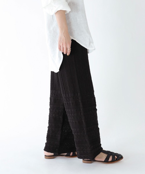 JOURNAL STANDARD relume エンブレムニット　パンツ 予約》フレアニットパンツ（その他パンツ）｜JOURNAL STANDARD