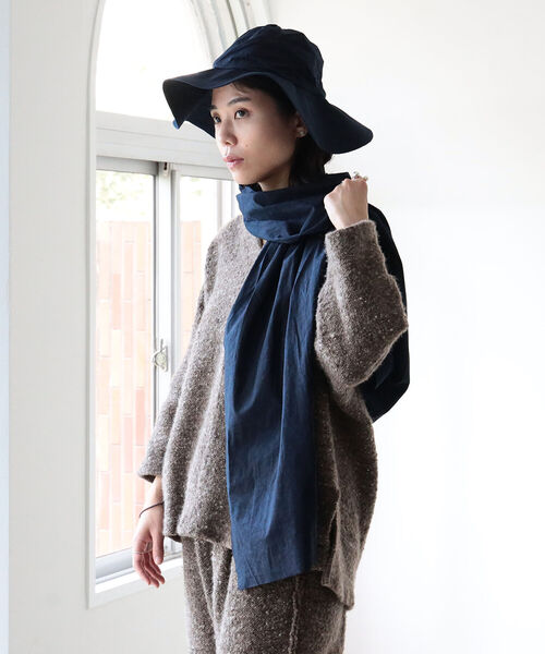 fennica(フェニカ)の「A New Dawn Bathes The World In A Fresh Light.by mo / ストールハット(キャップ・レディース・ネイビー・ONE SIZE)」の12枚目の写真