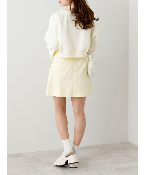 SLURR（スラ―）の「台形スカート(裏地インナーパンツ)（スカート・レディース・ブラック/ライトイエロー・M/S）」の15枚目の写真