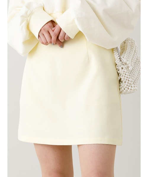 SLURR（スラ―）の「台形スカート(裏地インナーパンツ)（スカート・レディース・ブラック/ライトイエロー・M/S）」の22枚目の写真