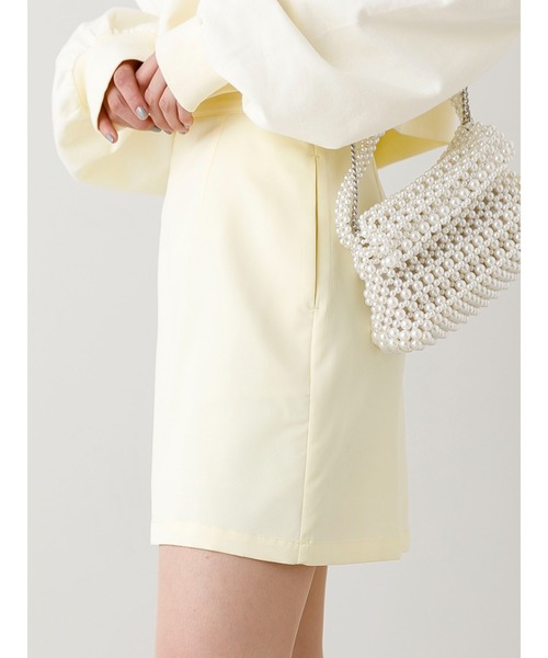 SLURR（スラ―）の「台形スカート(裏地インナーパンツ)（スカート・レディース・ブラック/ライトイエロー・M/S）」の21枚目の写真