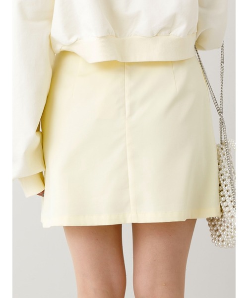 SLURR（スラ―）の「台形スカート(裏地インナーパンツ)（スカート・レディース・ブラック/ライトイエロー・M/S）」の9枚目の写真