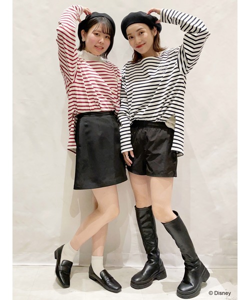 SLURR（スラ―）の「台形スカート(裏地インナーパンツ)（スカート・レディース・ブラック/ライトイエロー・M/S）」の8枚目の写真