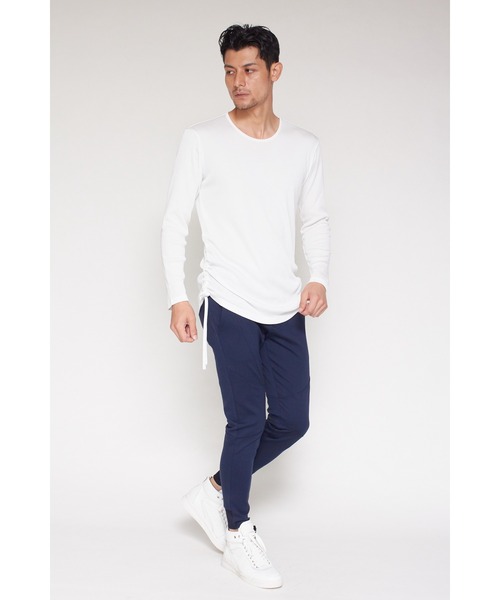 TORNADO MART(トルネードマート)の「TORNADO MART∴ブライトテレコドロストカットソー(Tシャツ/カットソー・メンズ・ホワイト/ブラック・M/LL/L)」の5枚目の写真